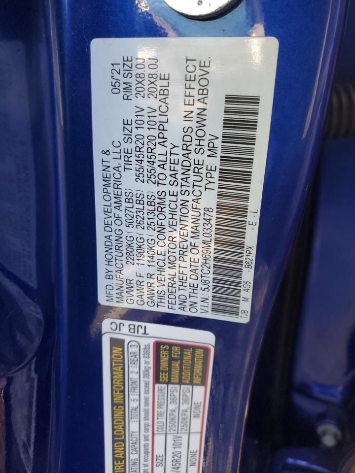 5J8TC2H69ML033478 2021 Acura Rdx A-Spec