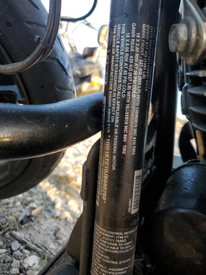 2018 Harley-Davidson Fltrxs Road Glide Special VIN: 1HD1KTC10JB660760 Lot: 75202704