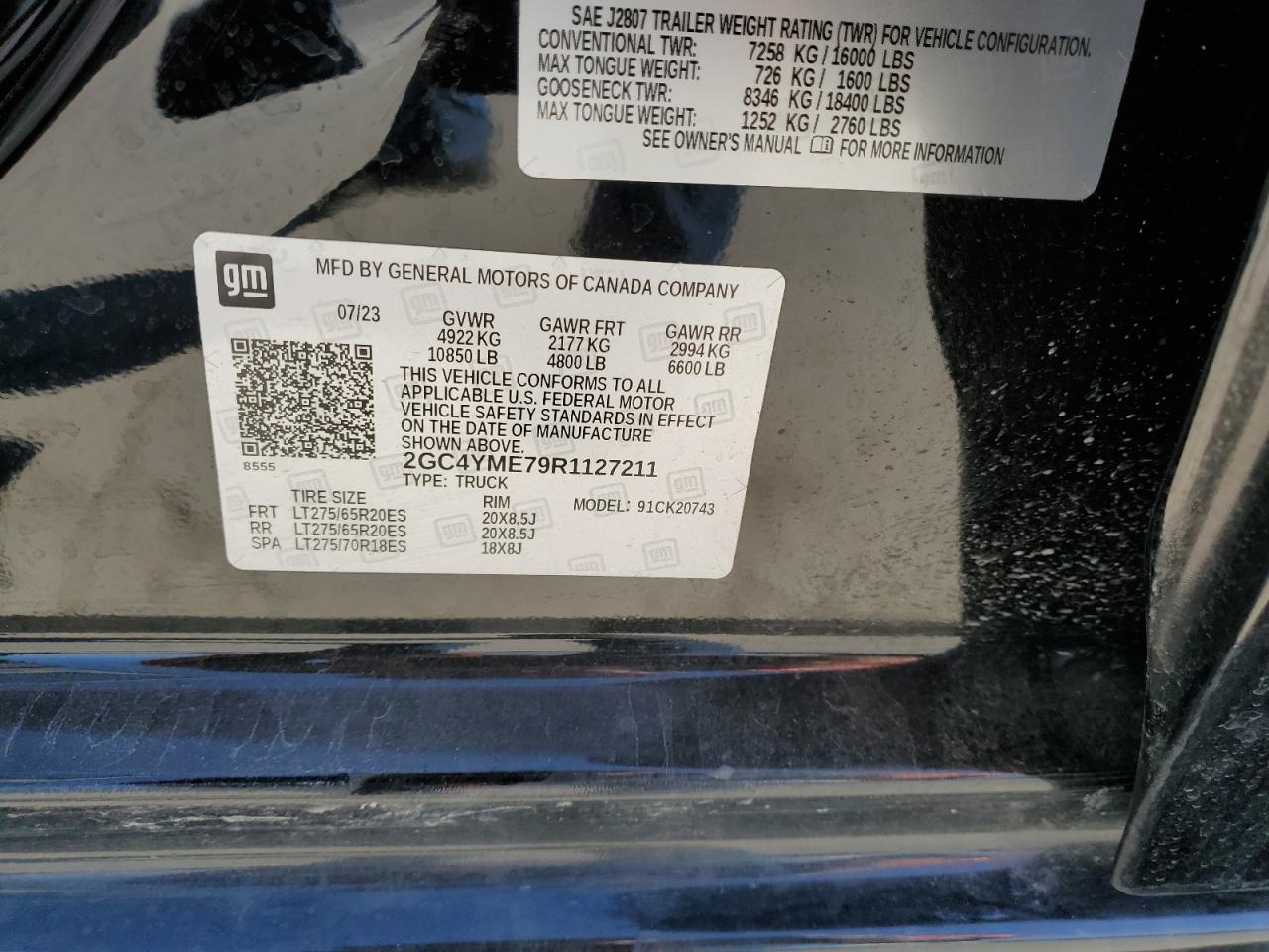2024 Chevrolet Silverado K2500 Custom VIN: 2GC4YME79R1127211 Lot: 75597114