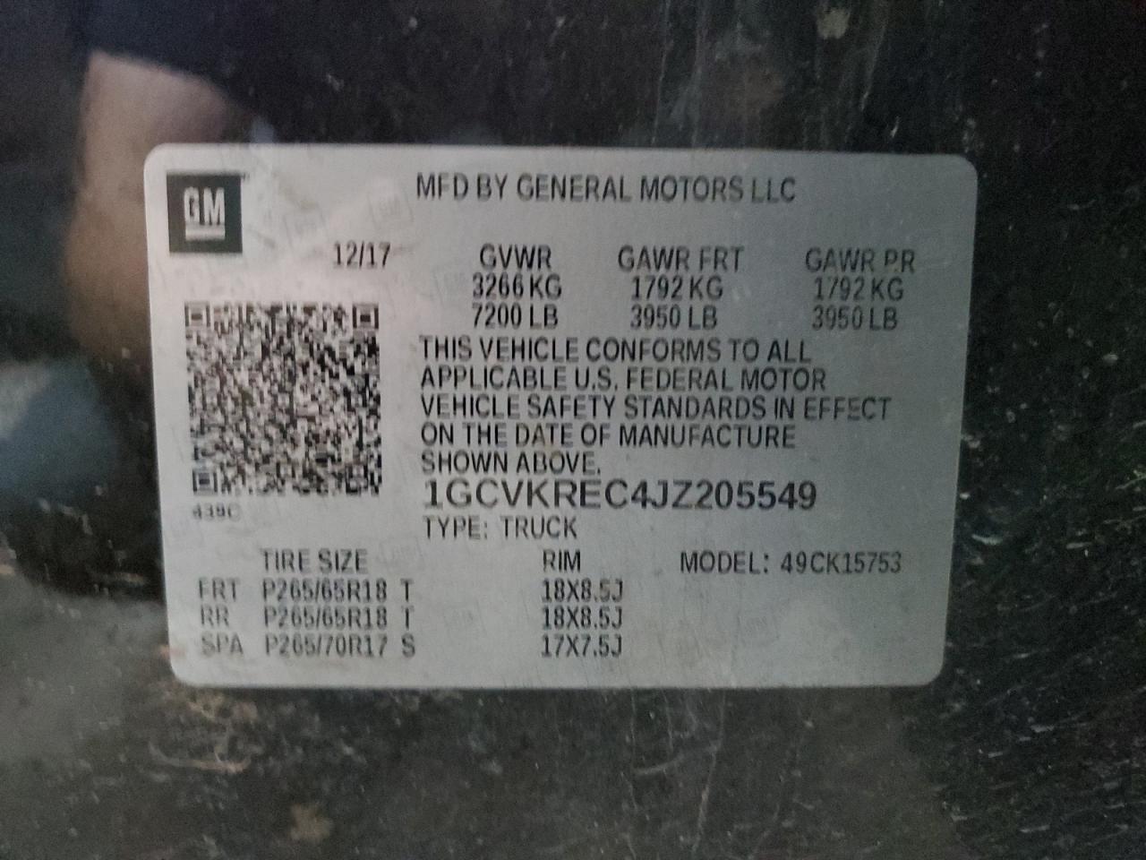 1GCVKREC4JZ205549 CHEVROLET ALL Models 2018