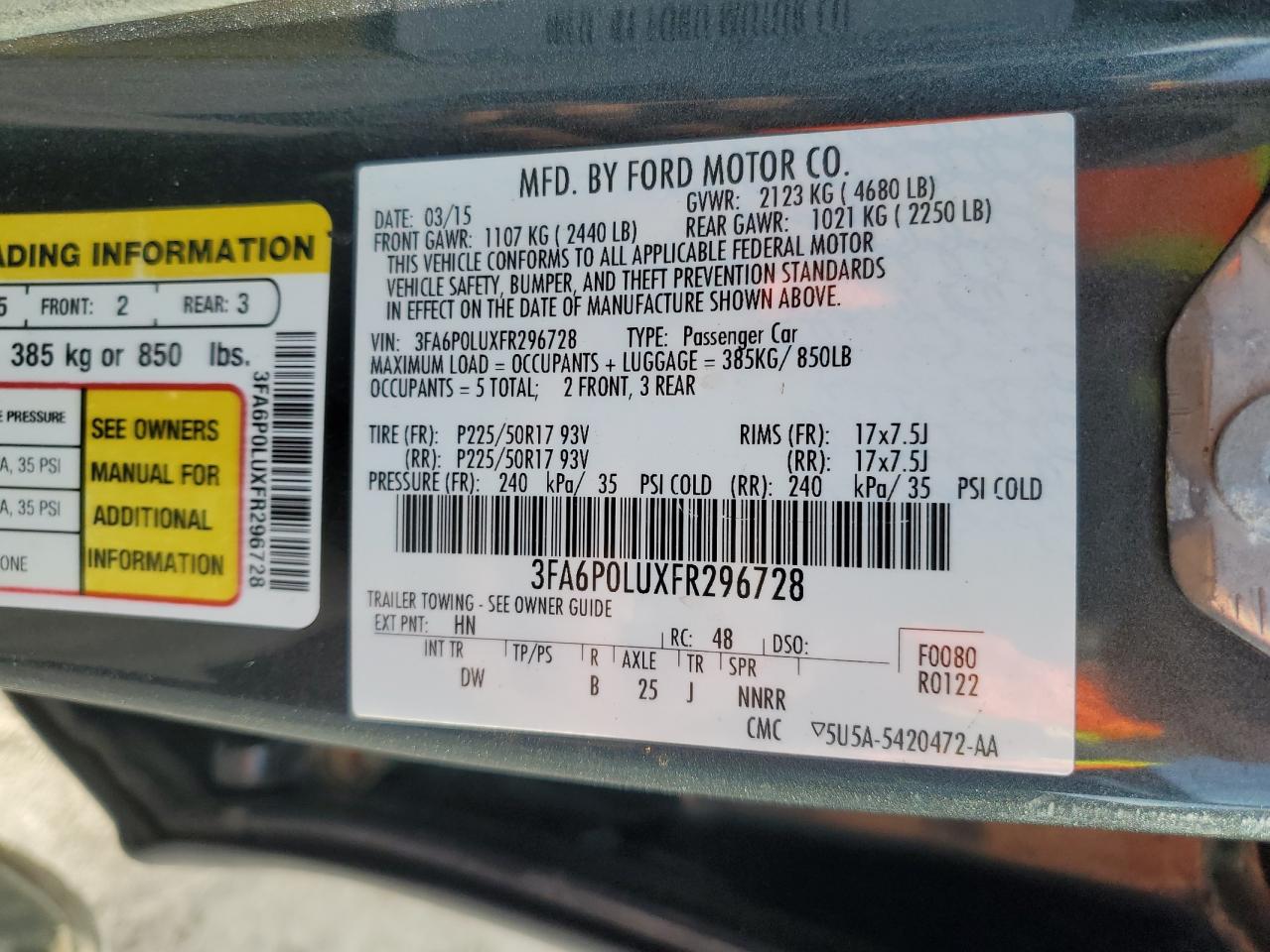 2015 Ford Fusion - Image 13