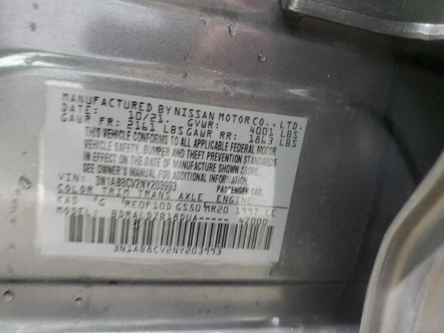 3N1AB8CV2NY203993 Nissan Sentra SV 12