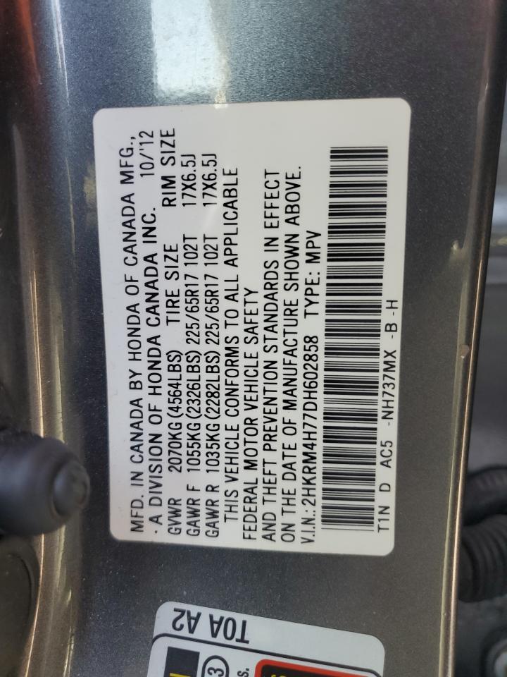 2HKRM4H77DH602858 2013 Honda Cr-V Exl