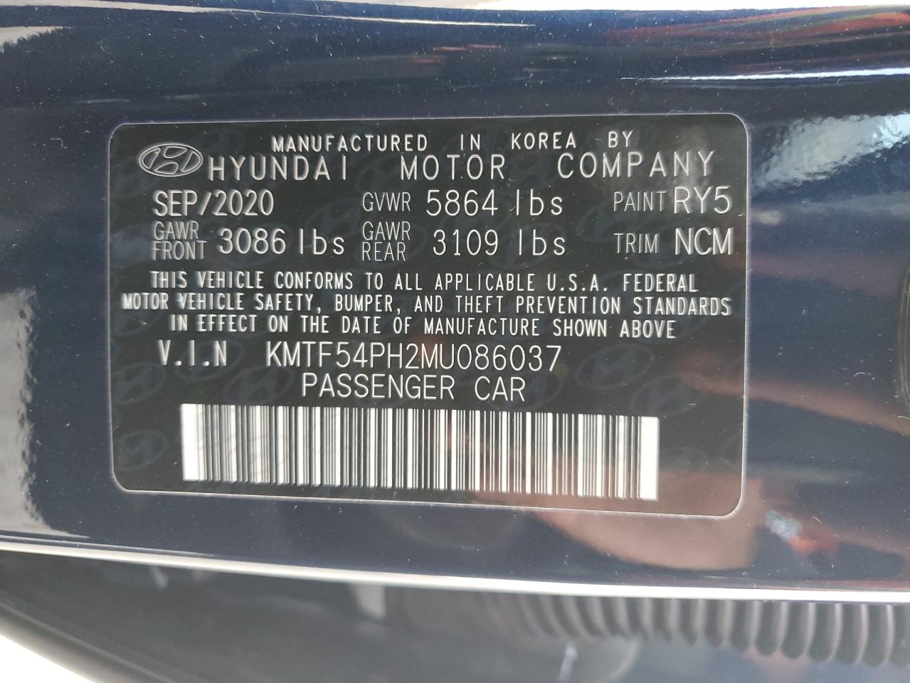 KMTF54PH2MU086037 2021 Genesis G90 Ultimate