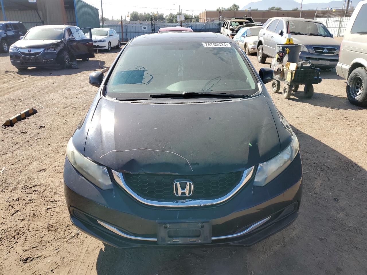 2013 Honda Civic Ex VIN: 19XFB2F89DE258317 Lot: 75752424