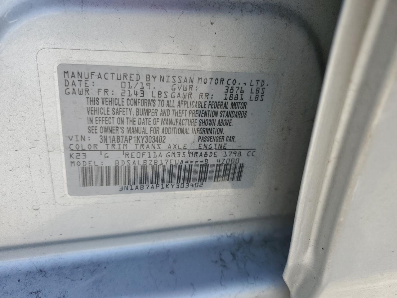 2019 Nissan Sentra - Image 12