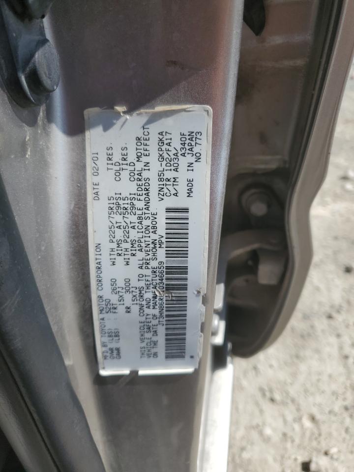 JT3HN86R010346659 2001 Toyota 4Runner Sr5