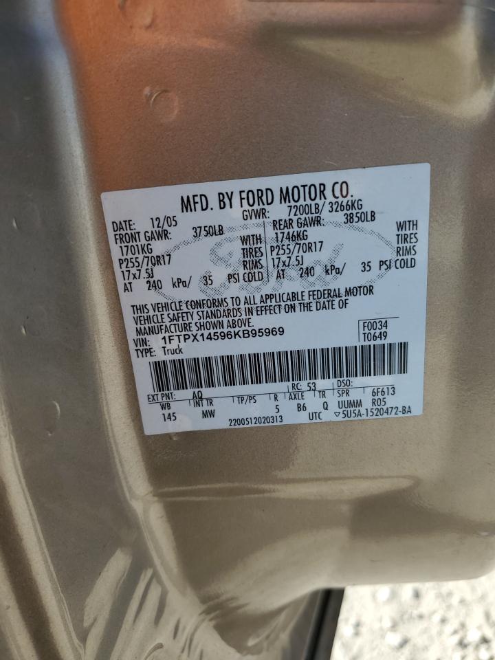 1FTPX14596KB95969 2006 Ford F150