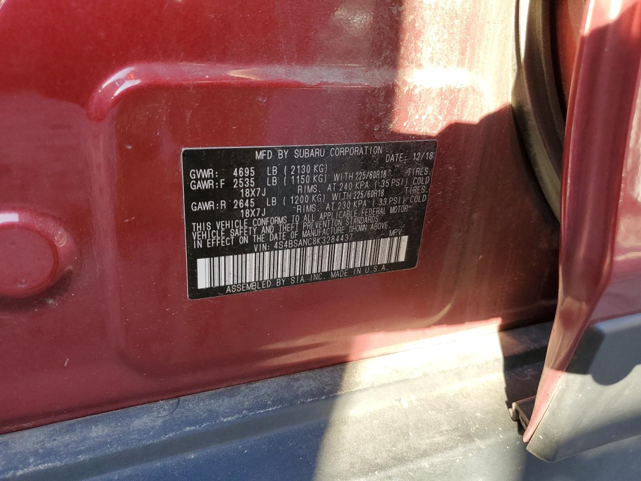 2019 Subaru Outback - Image 13