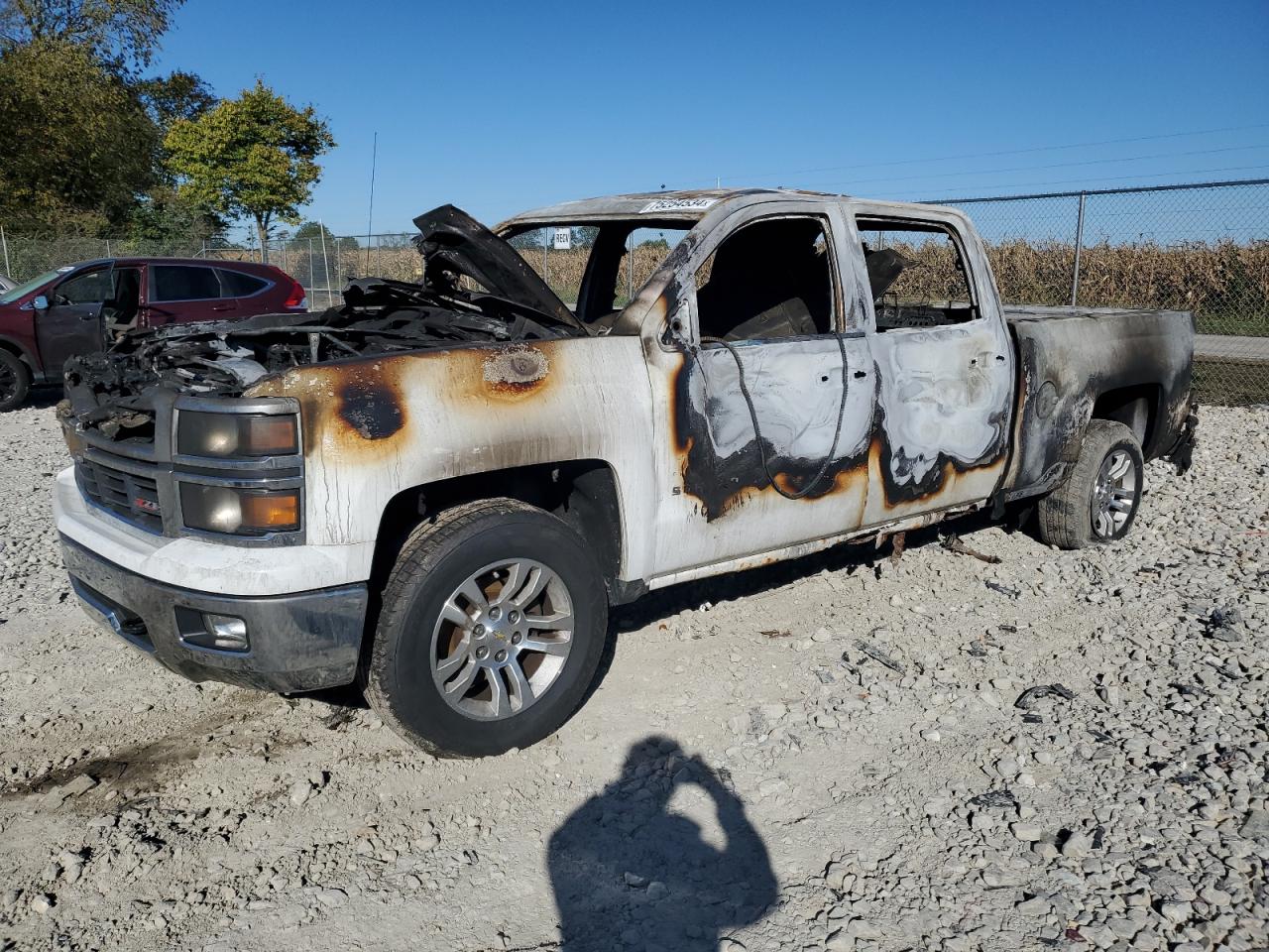 2014 Chevrolet Silverado K1500 Lt de vânzare în Cicero, IN - Burn