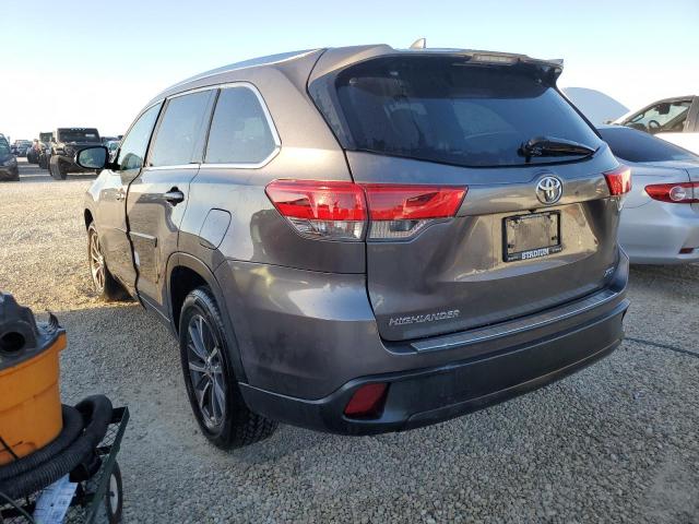  TOYOTA HIGHLANDER 2018 Сharcoal