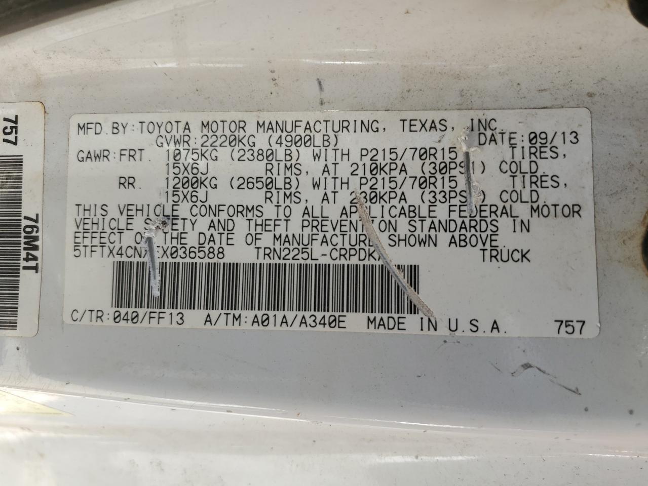 2014 Toyota Tacoma - Image 12