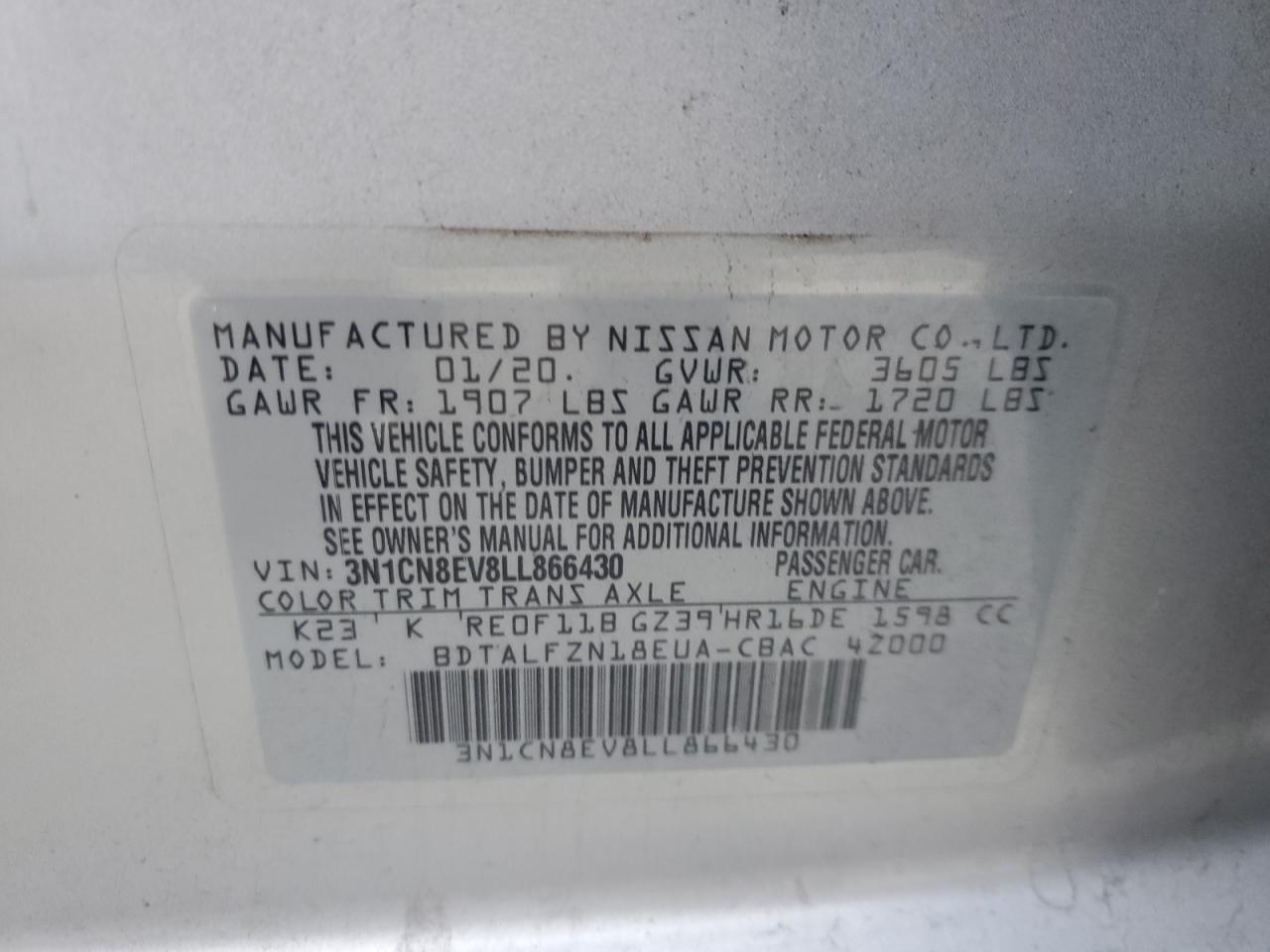 2020 Nissan Versa - Image 12