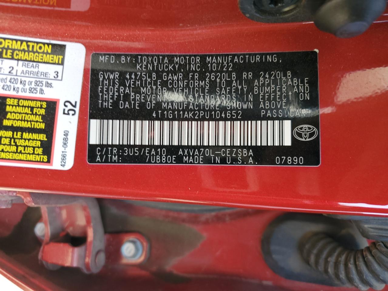 2023 Toyota Camry - Image 12