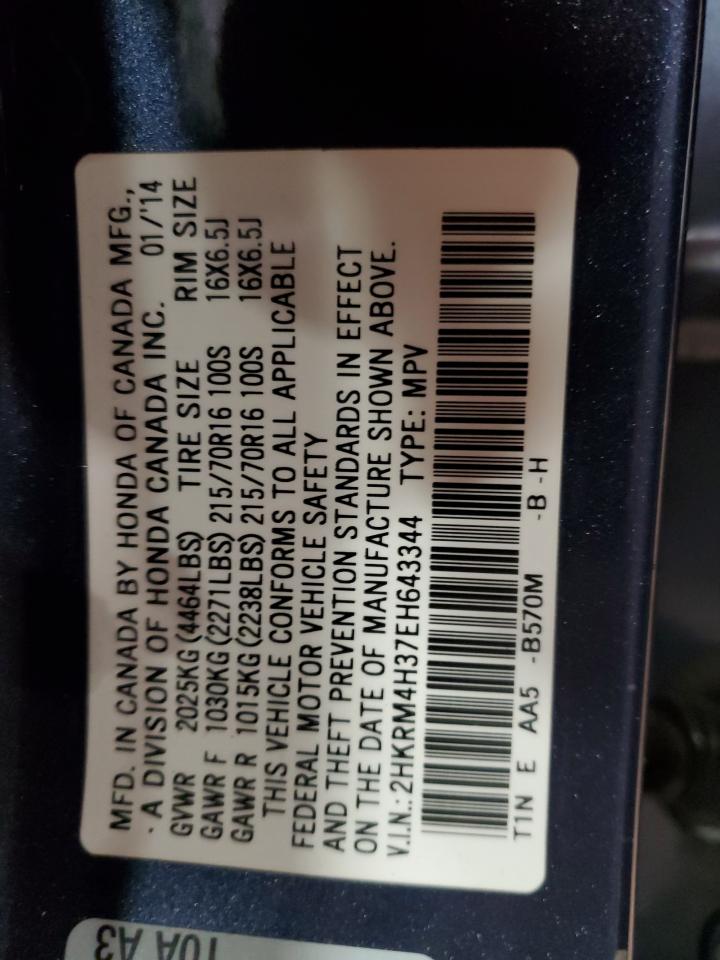 2HKRM4H37EH643344 2014 Honda Cr-V Lx