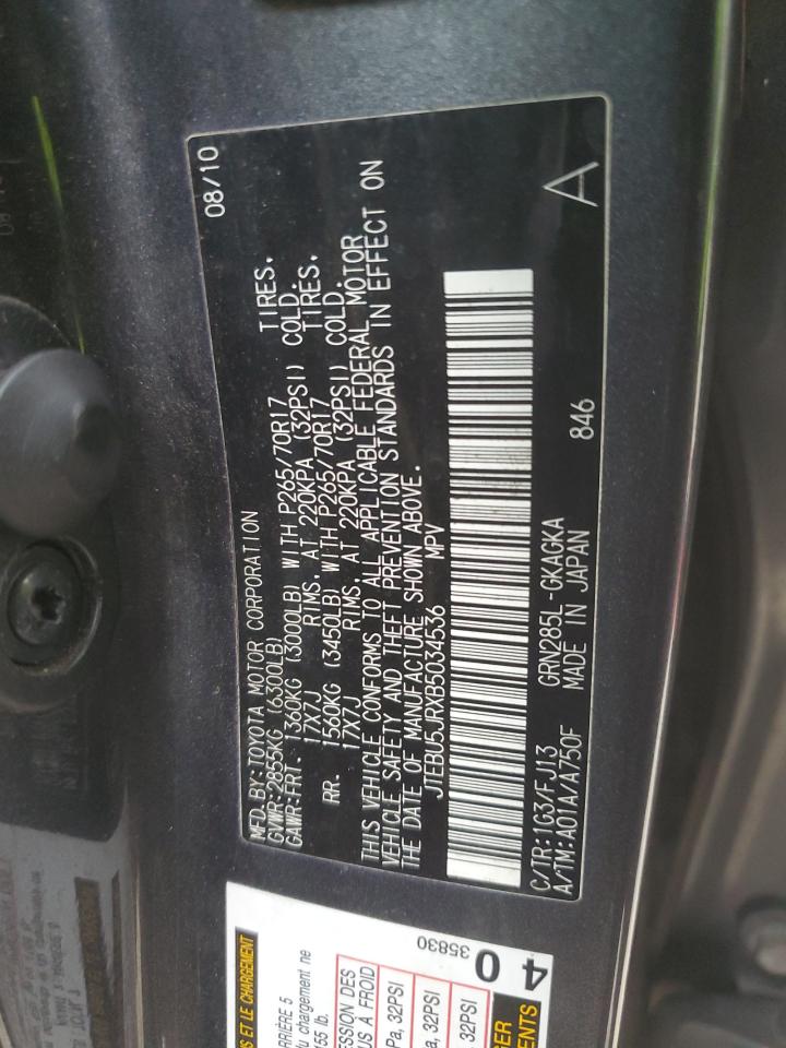 JTEBU5JRXB5034536 2011 Toyota 4Runner Sr5