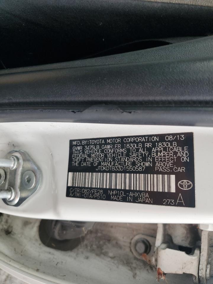 JTDKDTB33D1550587 2013 Toyota Prius C