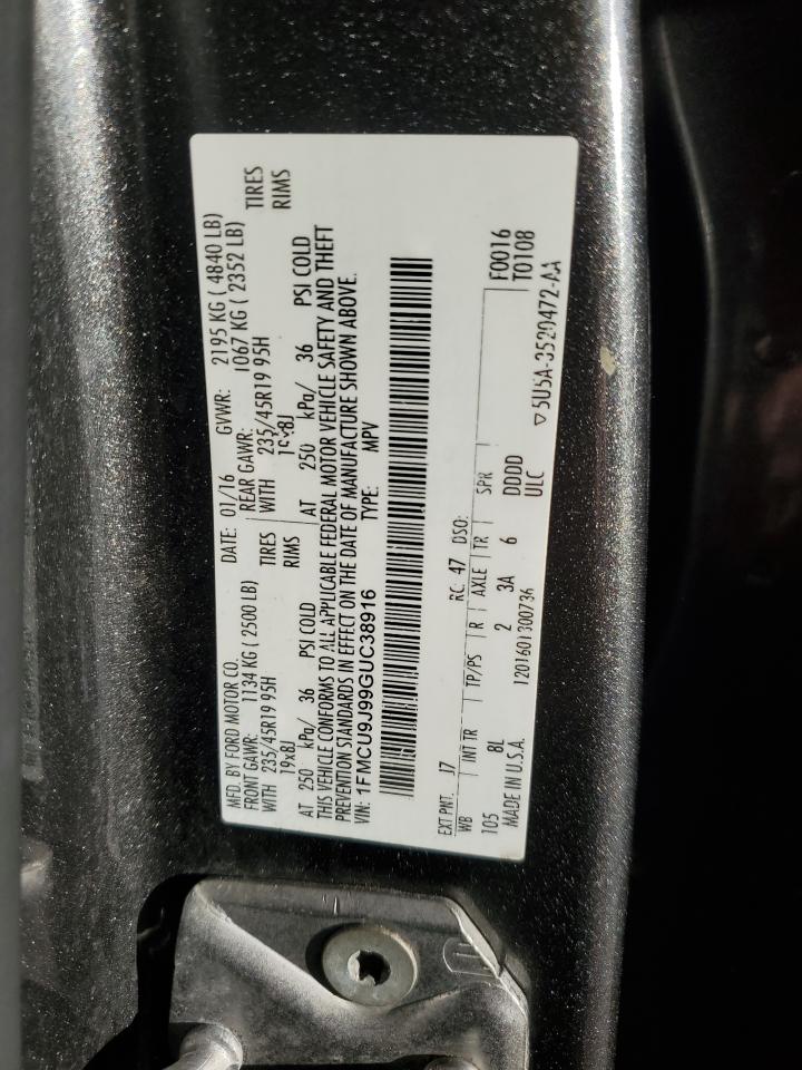 1FMCU9J99GUC38916 2016 Ford Escape Titanium