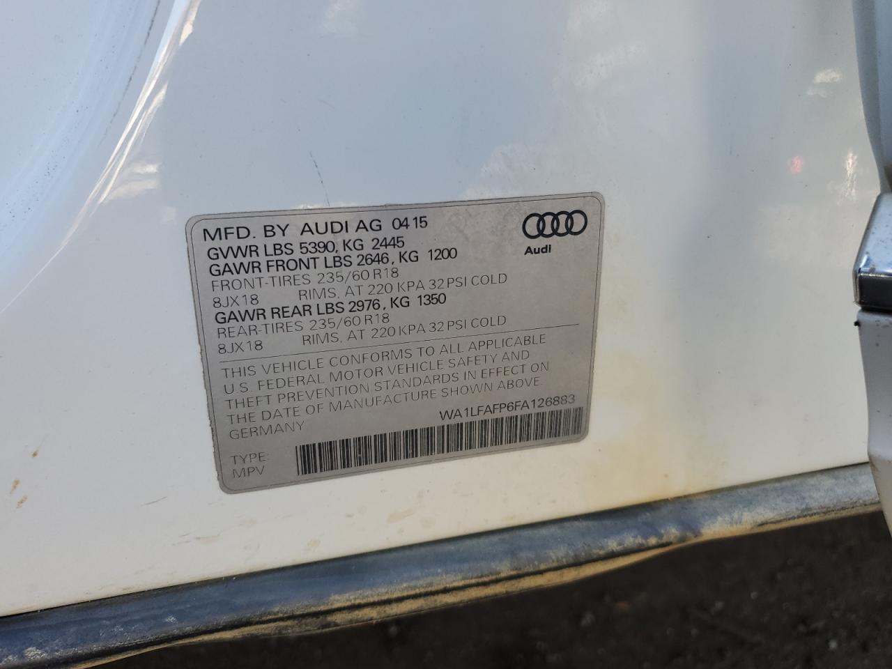 2015 Audi Q5 - Image 12