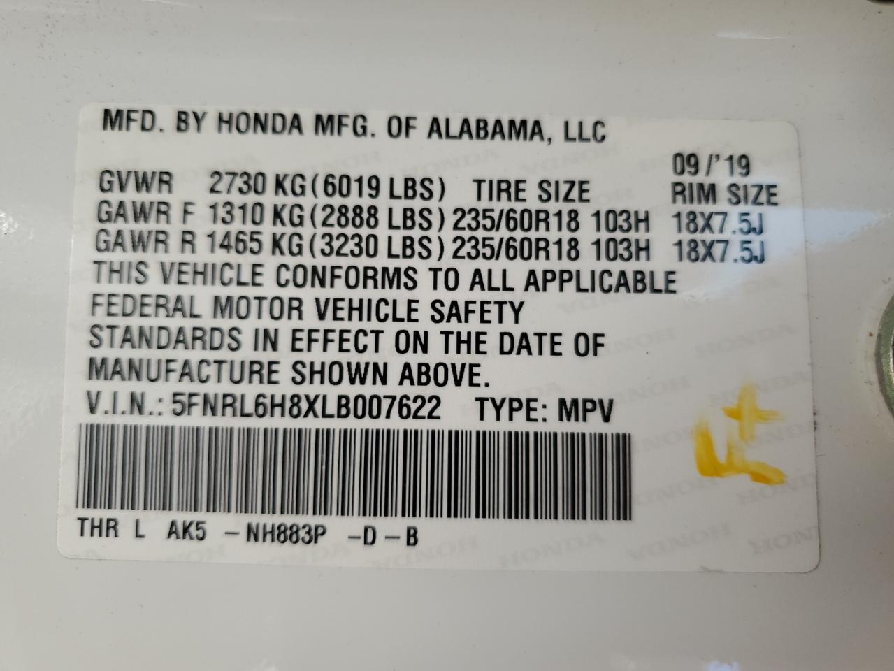 2020 Honda Odyssey - Image 16