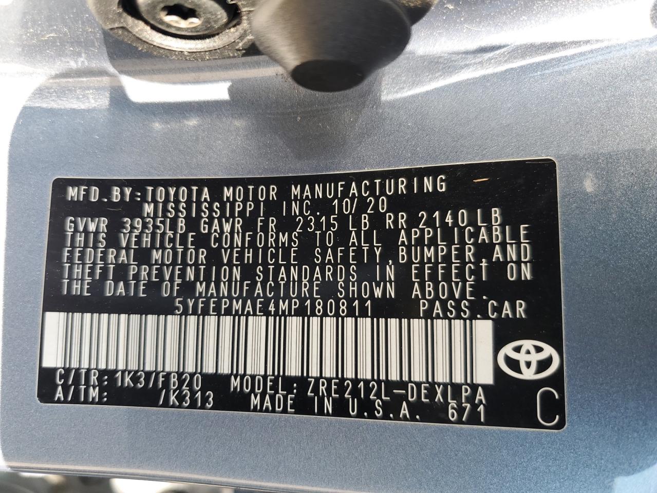 2021 Toyota Corolla - Image 12
