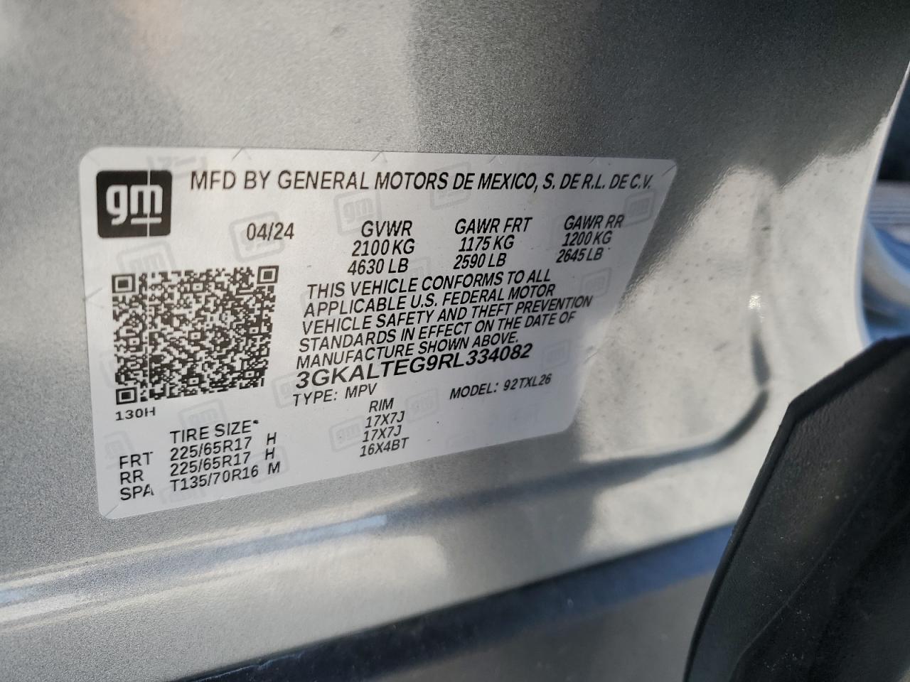 VIN 3GKALTEG9RL334082 2024 GMC TERRAIN no.13