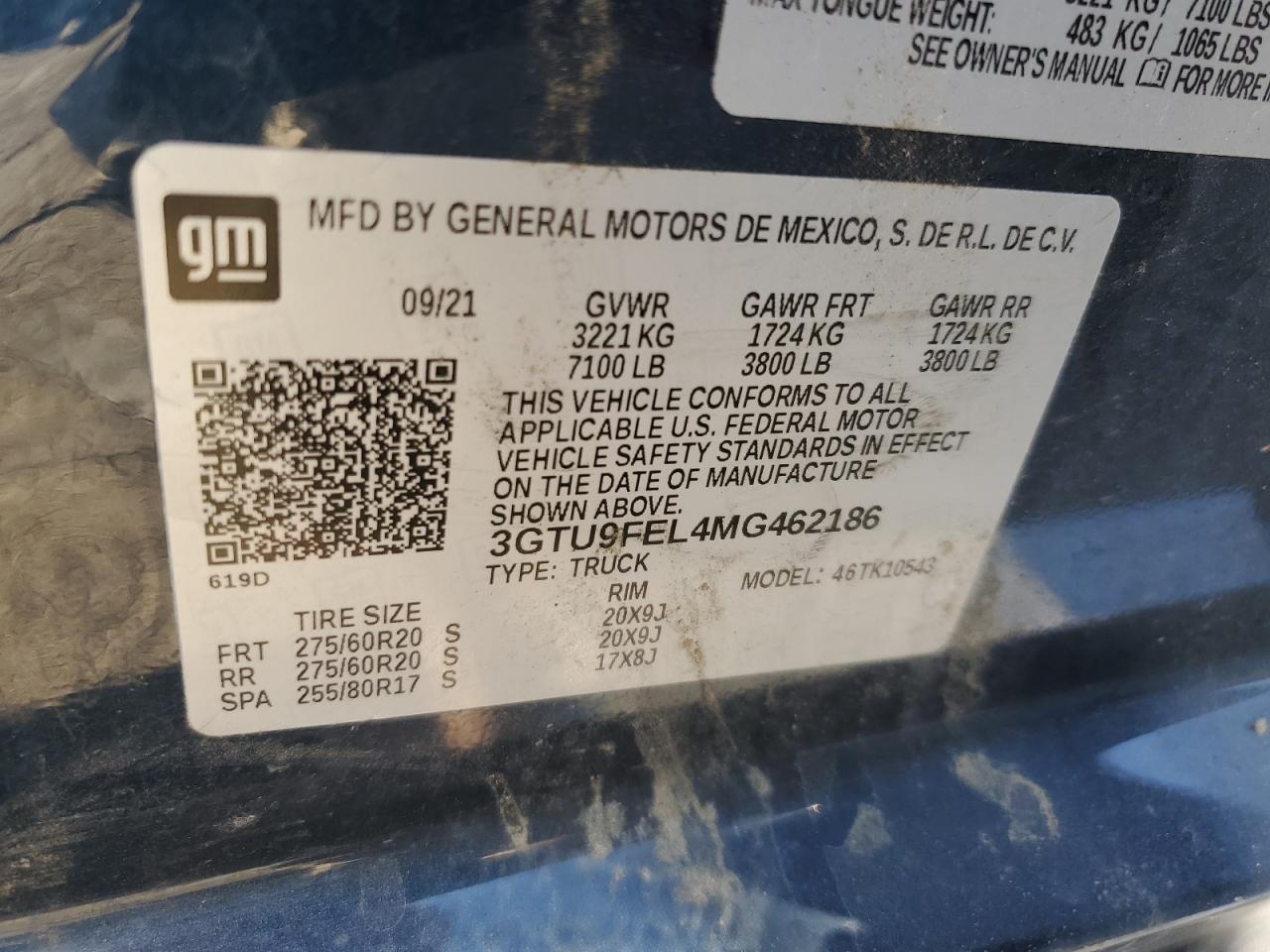 3GTU9FEL4MG462186 2021 GMC Sierra K1500 Denali