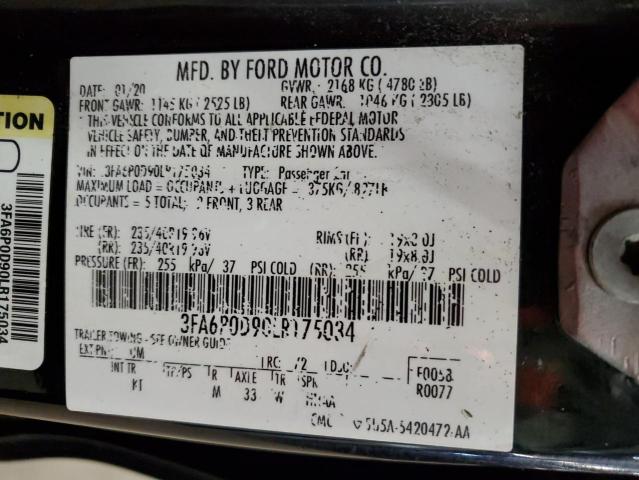 3FA6P0D90LR175034 Ford Fusion TIT 12