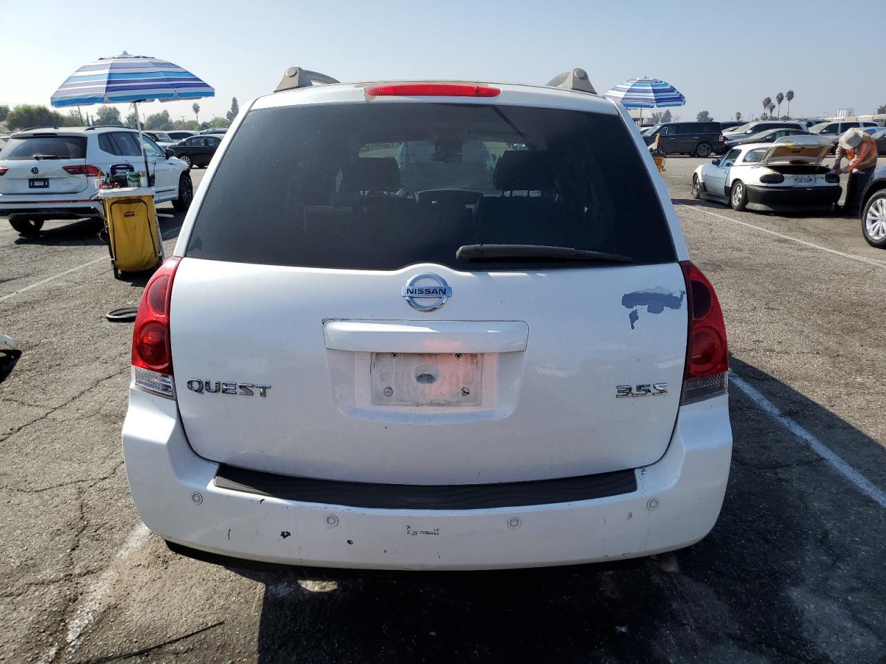 2006 Nissan Quest S VIN: 5N1BV28U56N117237 Lot: 75838234