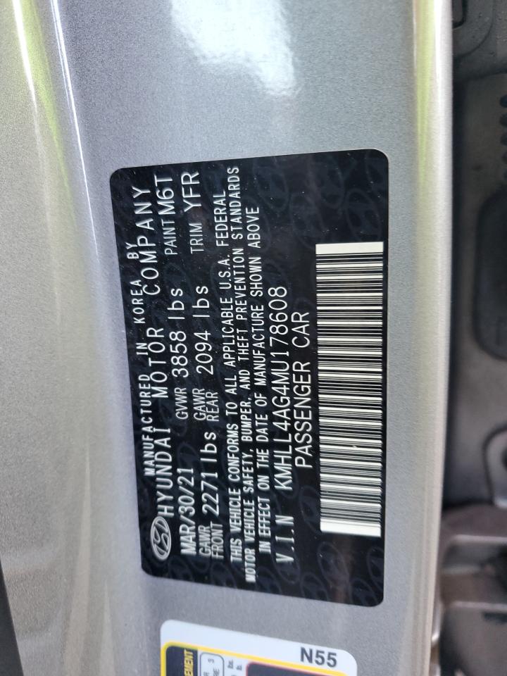 KMHLL4AG4MU178608 2021 Hyundai Elantra Se