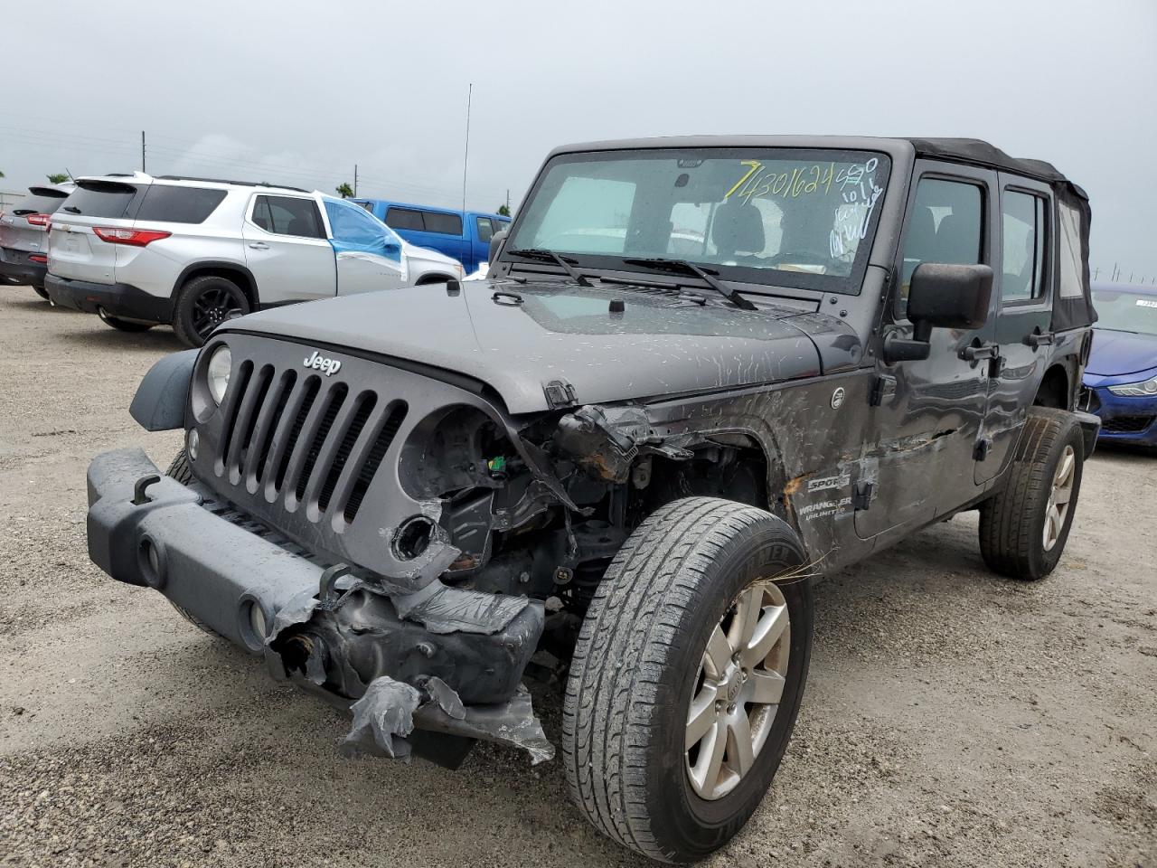 2017 Jeep Wrangler Unlimited Sport VIN: 1C4BJWDGXHL569433 Lot: 74301624