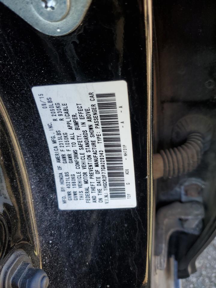 1HGCR2F77GA029343 2016 Honda Accord Ex