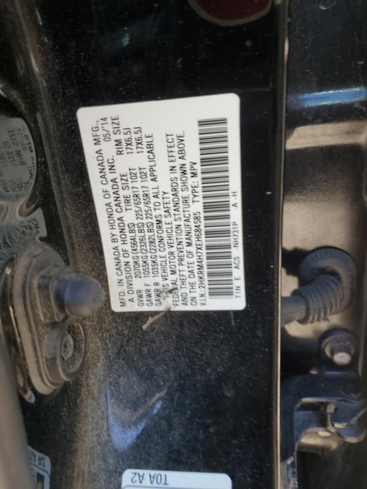 2HKRM4H7XEH684585 2014 Honda Cr-V Exl