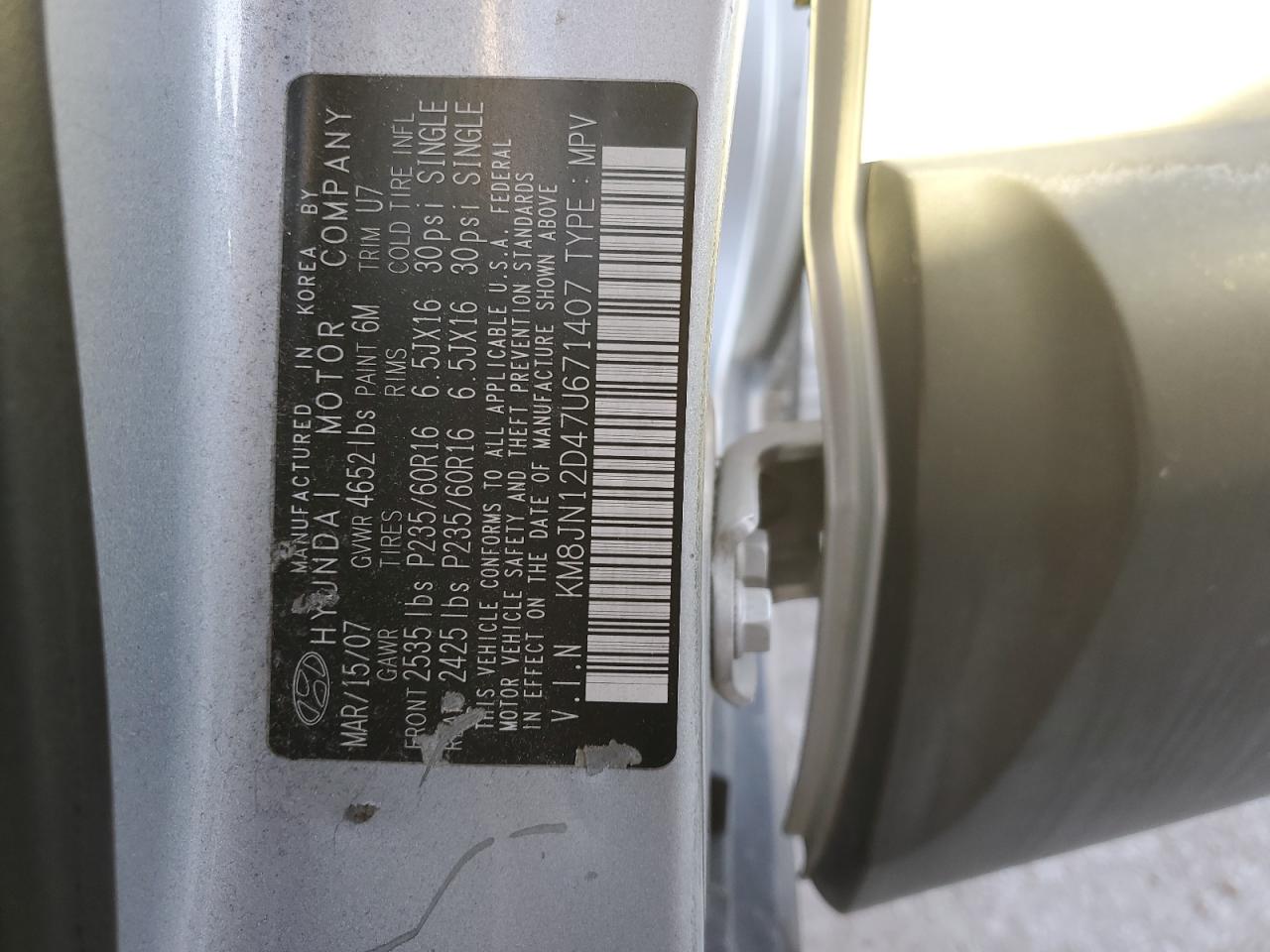2007 Hyundai Tucson - Image 13
