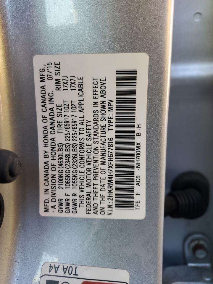 2HKRM4H7XFH677816 2015 Honda Cr-V Exl