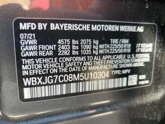 WBXJG7C08M5U10304 BMW X1 SDRIVE2 13