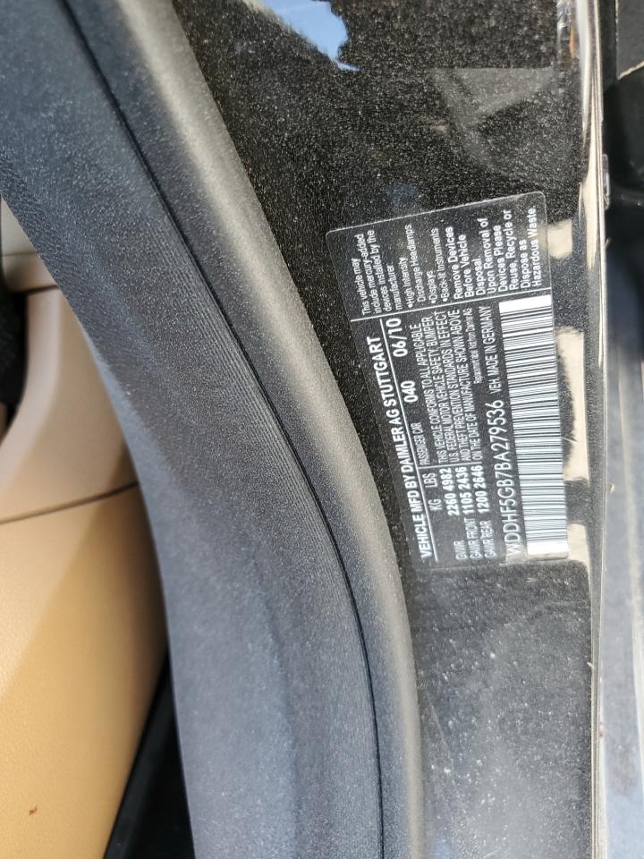 2011 Mercedes-Benz E 350 VIN: WDDHF5GB7BA279536 Lot: 76399734