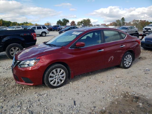  NISSAN SENTRA 2017 Czerwony