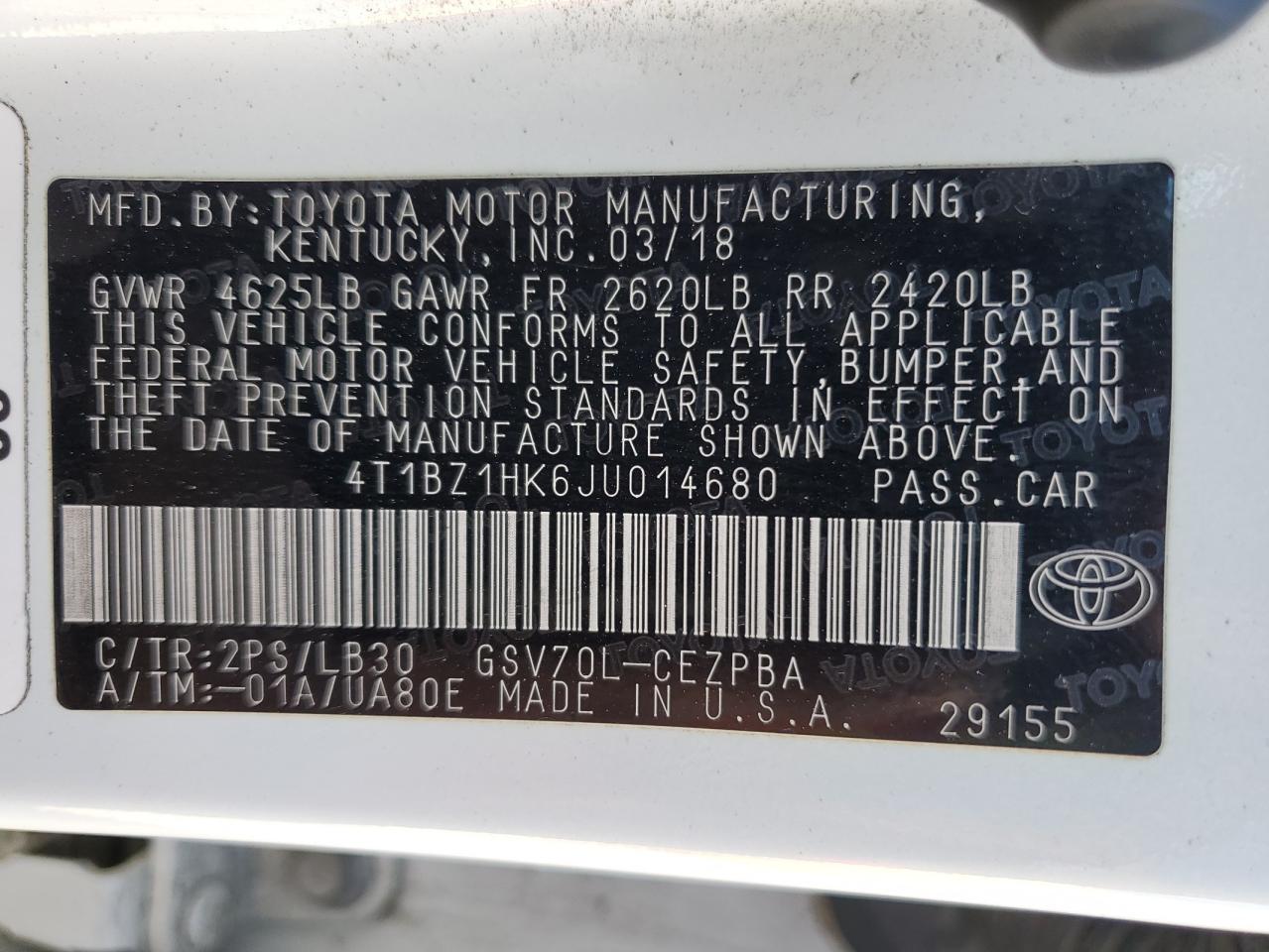 2018 Toyota Camry - Image 13