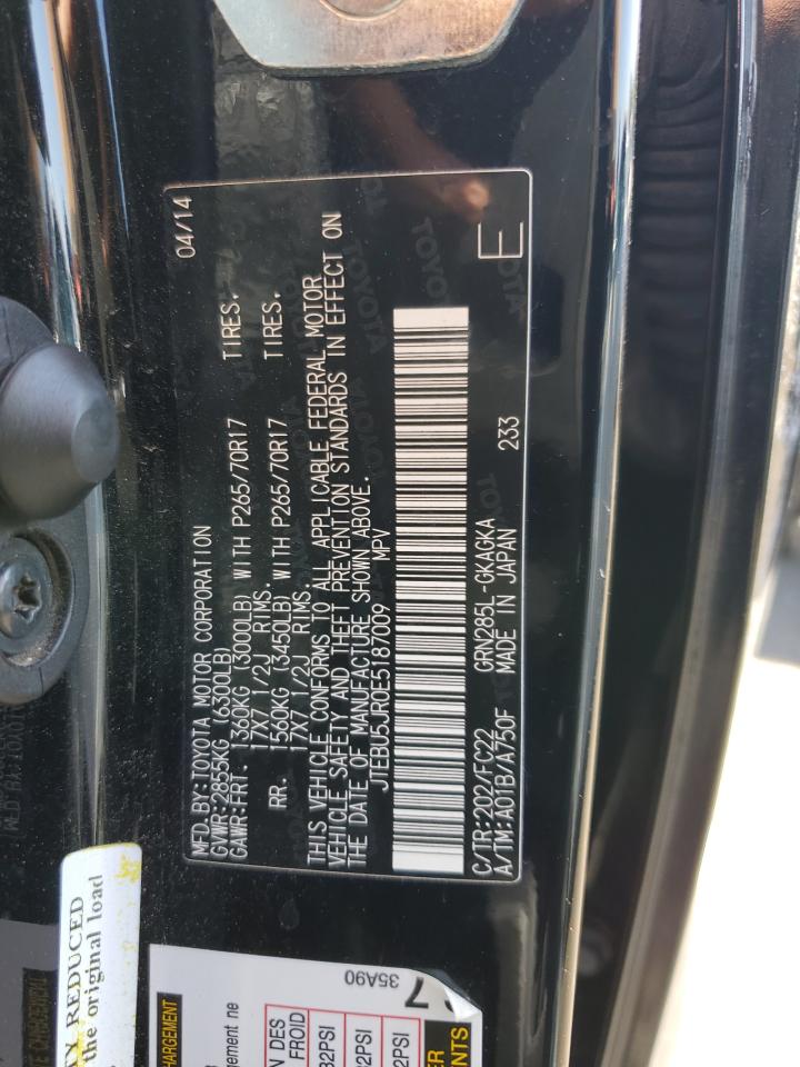 JTEBU5JR0E5187009 2014 Toyota 4Runner Sr5