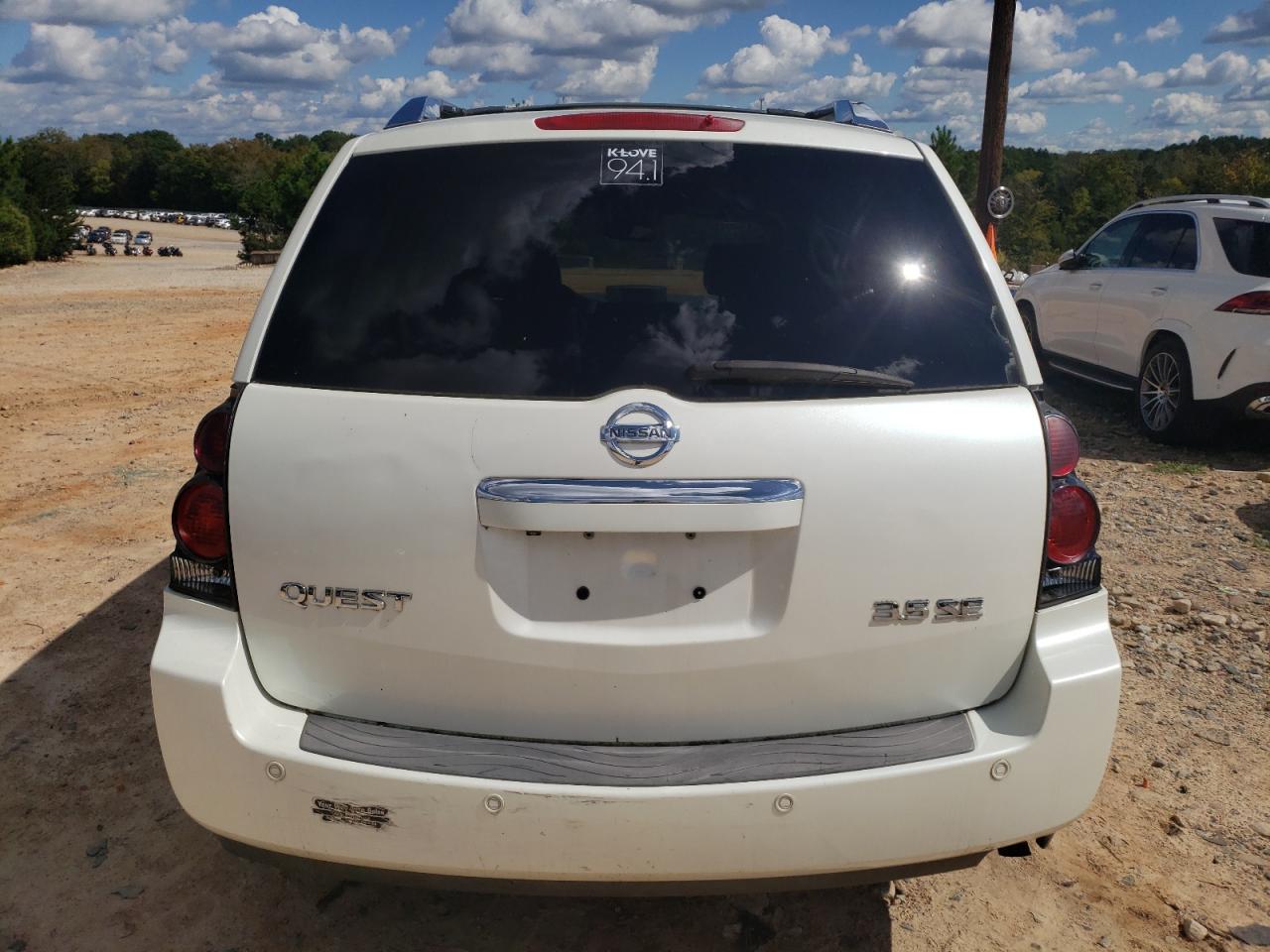 2007 Nissan Quest S VIN: 5N1BV28U57N142947 Lot: 73341564