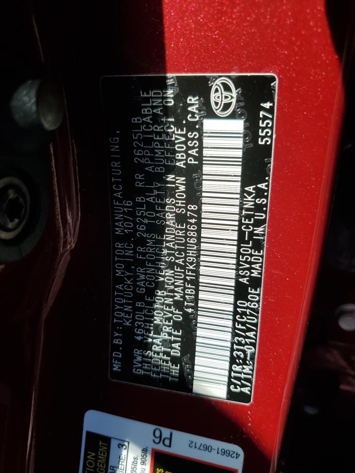 4T1BF1FK9HU686478 2017 TOYOTA CAMRY - Image 13