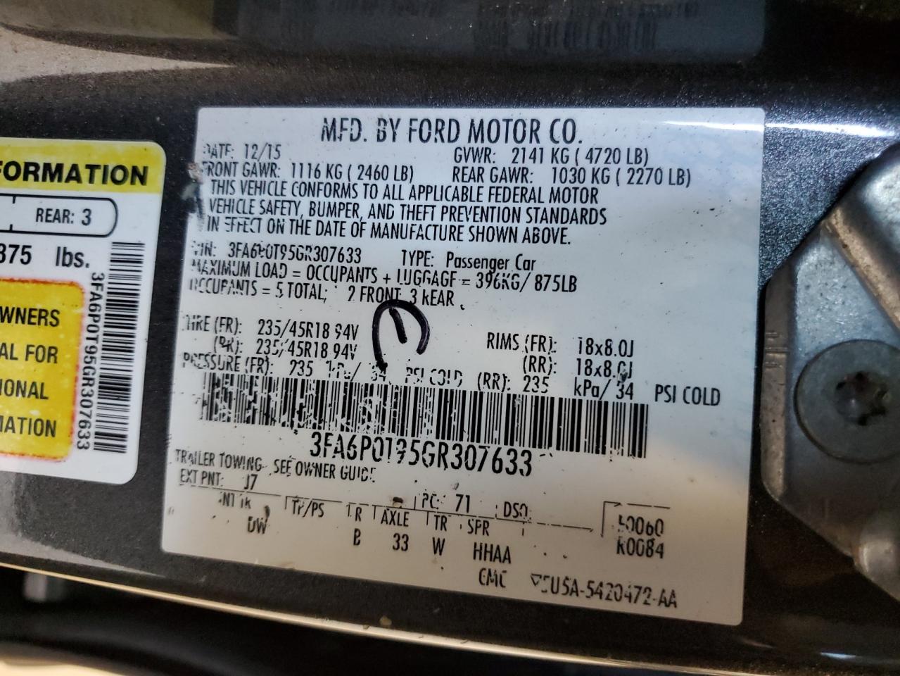 2016 Ford Fusion - Image 12