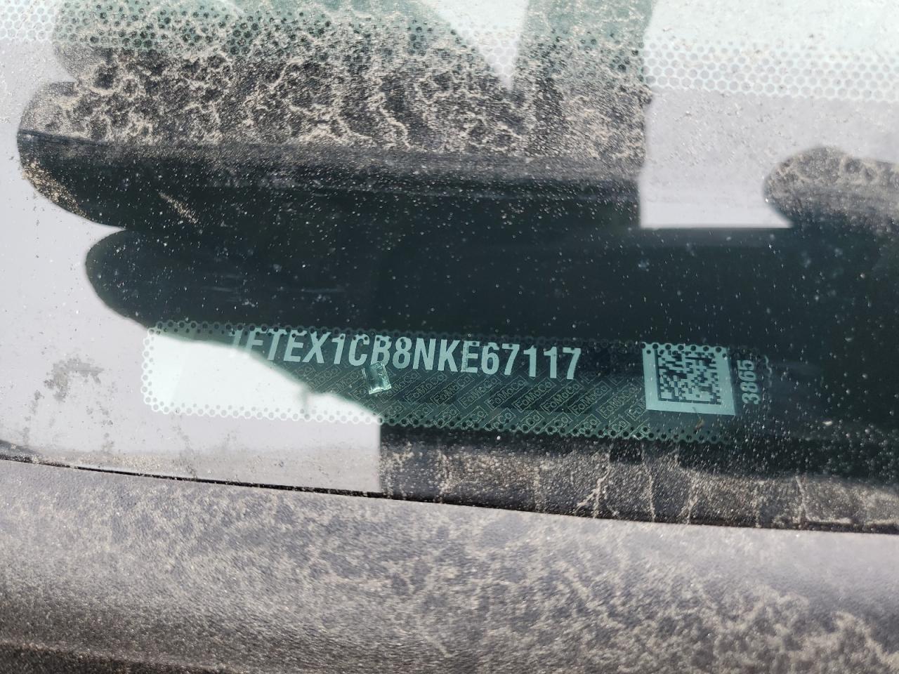 2022 Ford F150 Super Cab VIN: 1FTEX1CB8NKE67117 Lot: 74766394