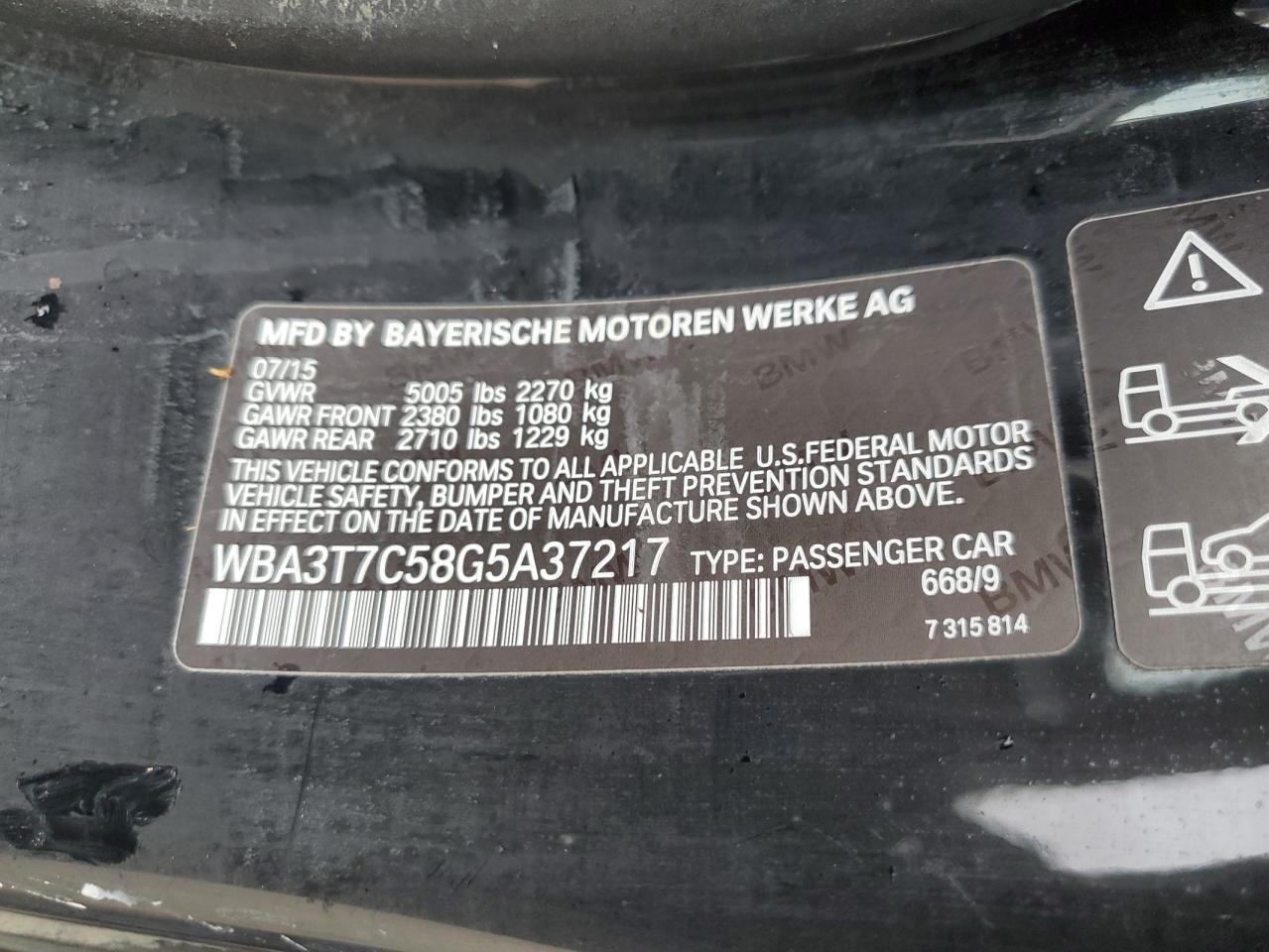 WBA3T7C58G5A37217 2016 BMW 435 Xi