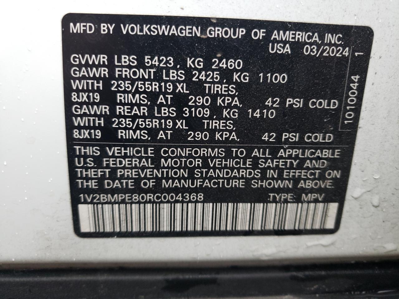 VIN 1V2BMPE80RC004368 2024 VOLKSWAGEN ID.4 no.13