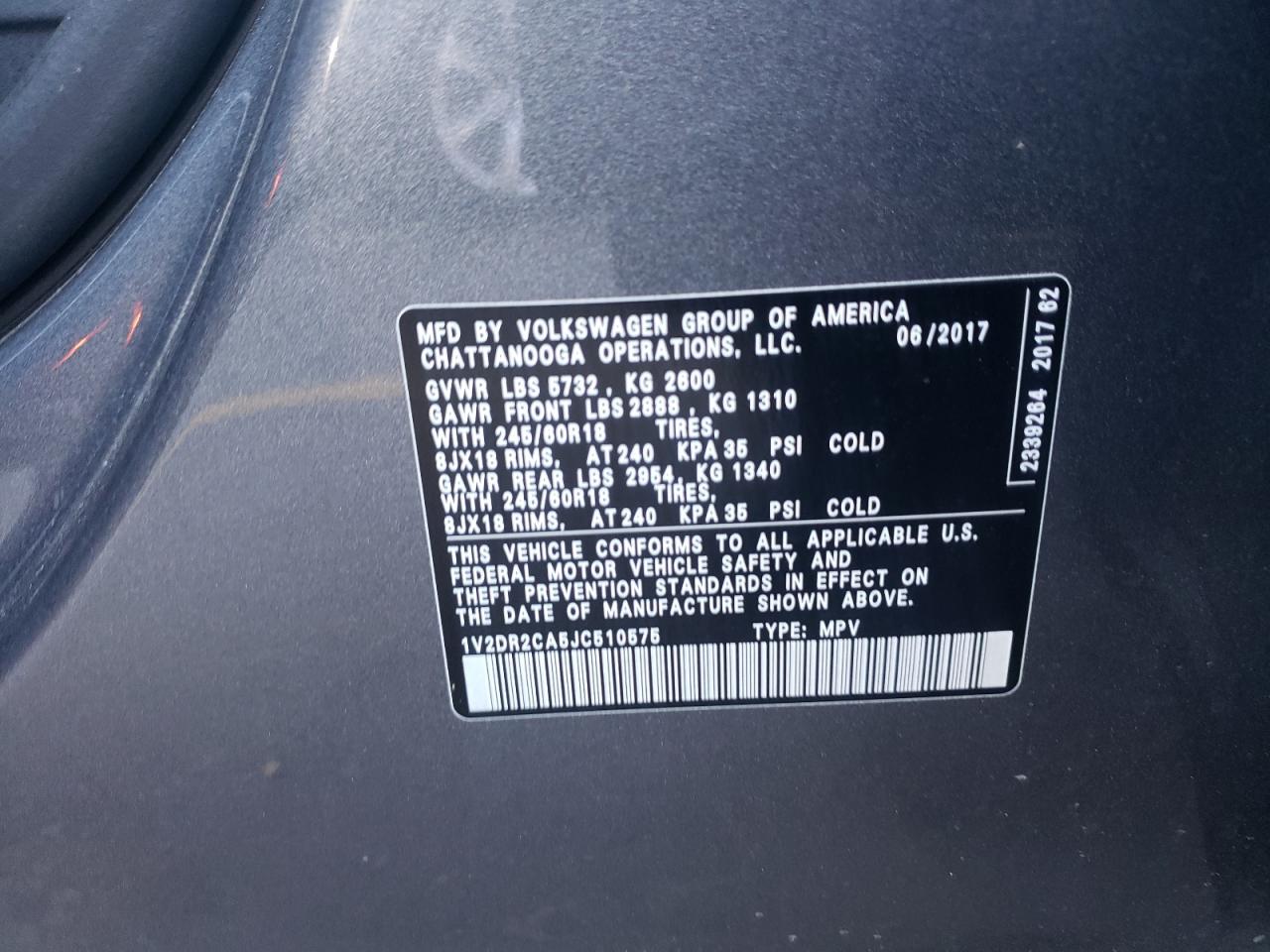 2018 Volkswagen Atlas - Image 12