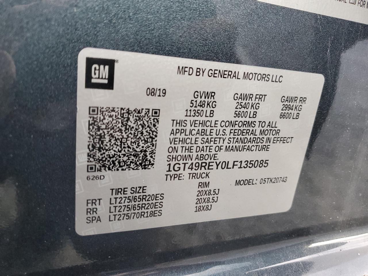 1GT49REY0LF135085 2020 GMC Sierra K2500 Denali