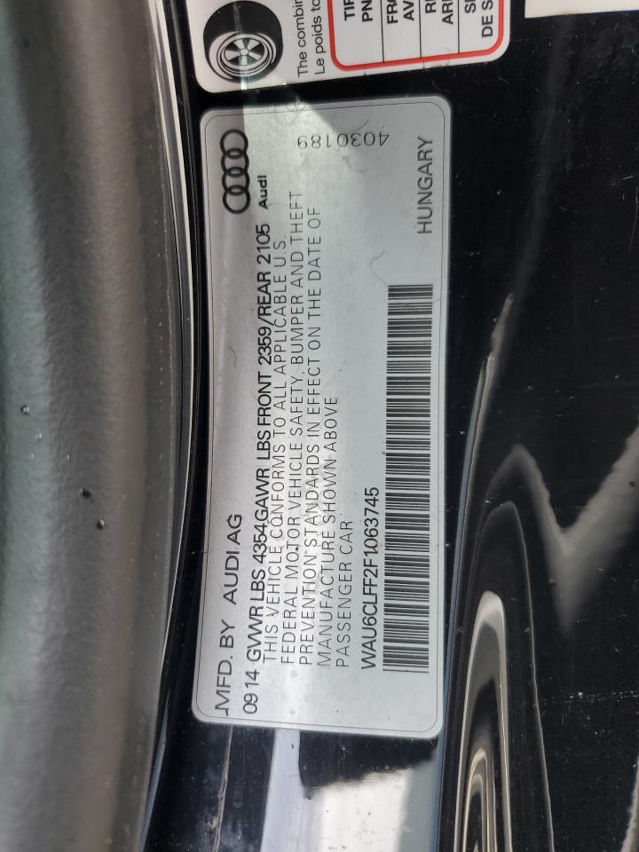 WAU6CLFF2F1063745 2015 Audi A3 Premium