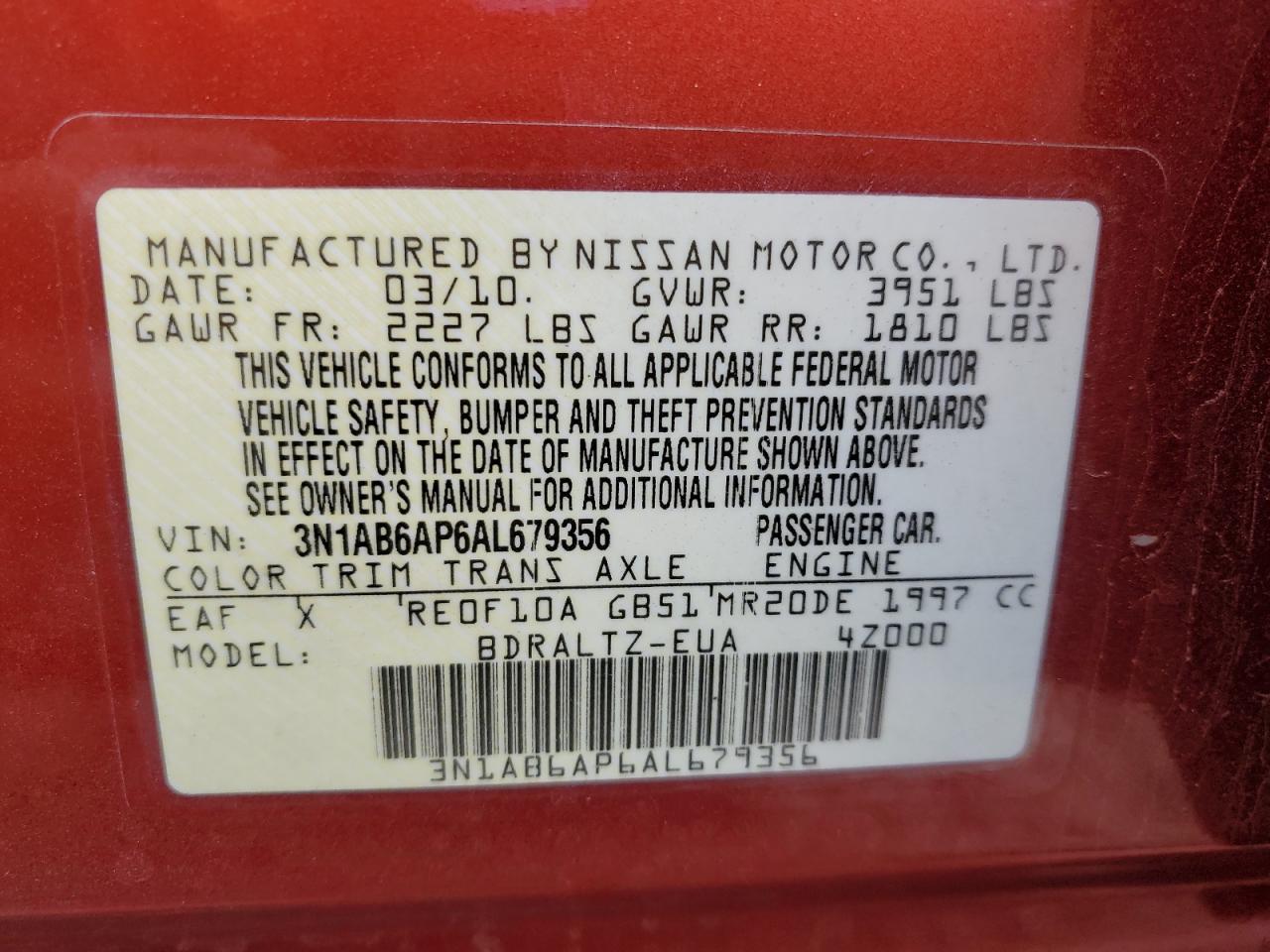 2010 Nissan Sentra - Image 14